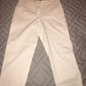 Talbots White Crop Pants
